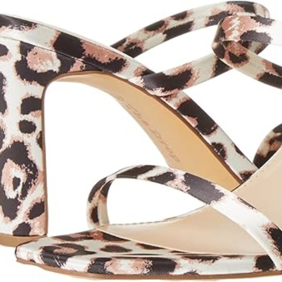 The Drop Women's Avery Square Toe Two Strap High Heeled Sandal, Size 6 NWT - Picture 1 of 4